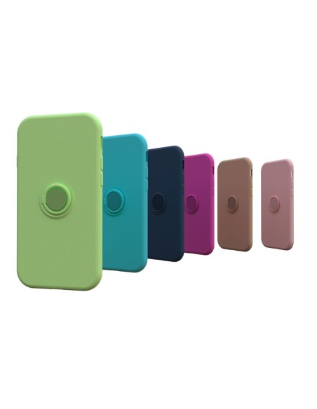 COUVERCLE EN SILICONE À EFFET DOUX AU TOUCHER AVEC PORTE-ANNEAU