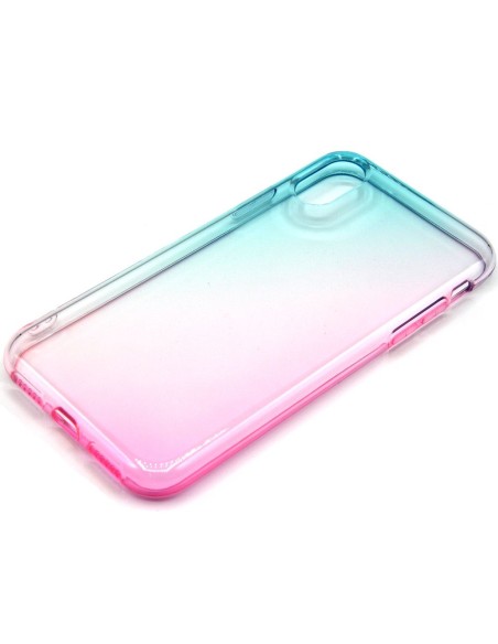 DOUBLE COLOR SHADED EFFECT SEMICLEAR SOFT COVER CASE