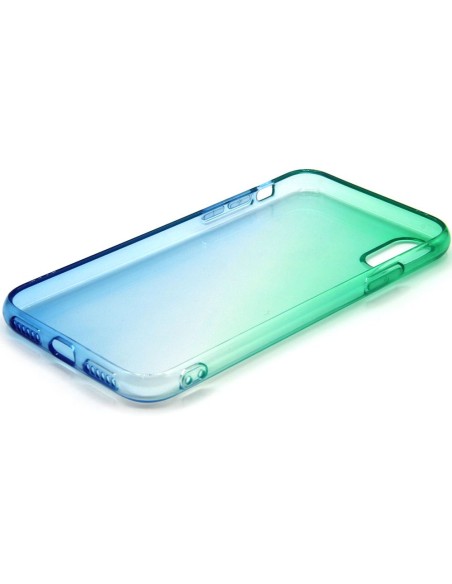 DOUBLE COLOR SHADED EFFECT SEMICLEAR SOFT COVER CASE