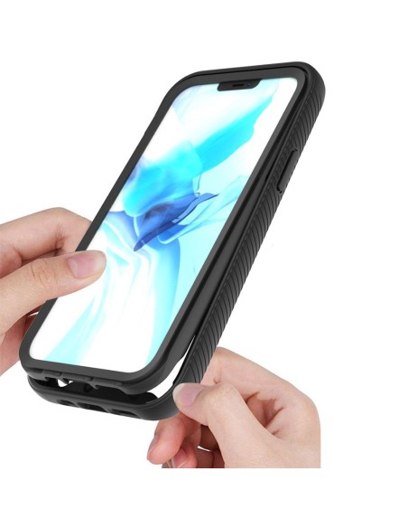 ULTRA CLEAR DOUBLE PROTECTION HARD COVER CASE WITH COLOURED EDGES
