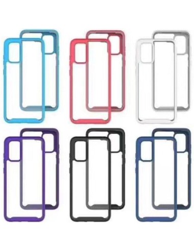 COUVERTURE RIGIDE TASPARENT DOUBLE PROTECTION BORDS COLORÉS