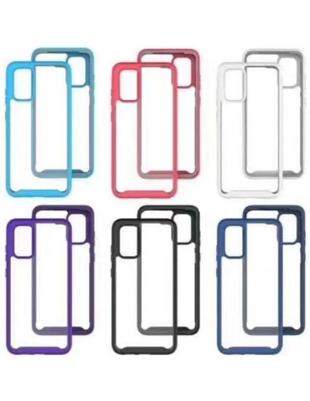 COUVERTURE RIGIDE TASPARENT DOUBLE PROTECTION BORDS COLORÉS