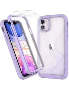 ULTRA CLEAR DOUBLE PROTECTION HARD COVER CASE WITH COLOURED EDGES 2