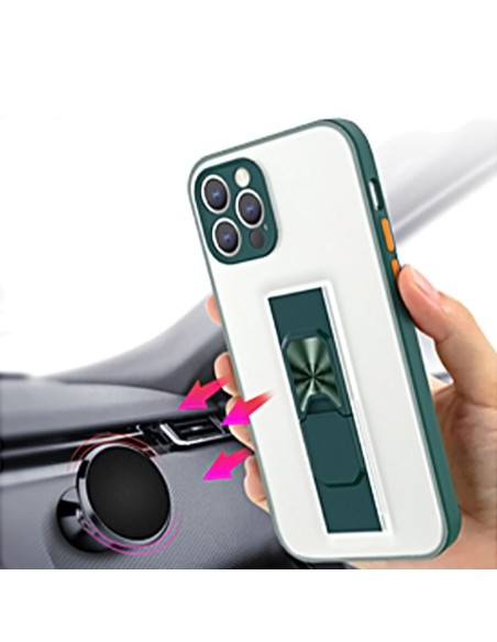 MAGNETIC TONGUE KICKSTAND SOFT CLEAR COVER CASE