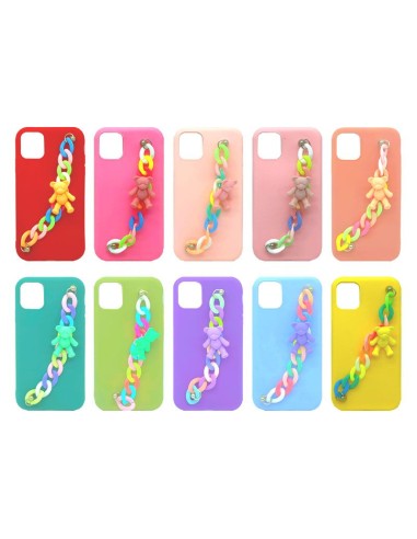 MATTE FINISH SOFT COVER CASE WITH CHARMS