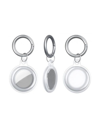 CLEAR KEYRING AIRTAG HOLDER