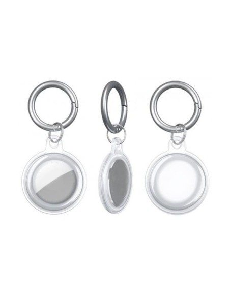 CLEAR KEYRING AIRTAG HOLDER