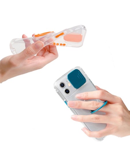 HOUSSE SOUPLE AVEC PROTECTION DE L'APPAREIL PHOTO ET PORTE-BAGUES INTÉGRÉ