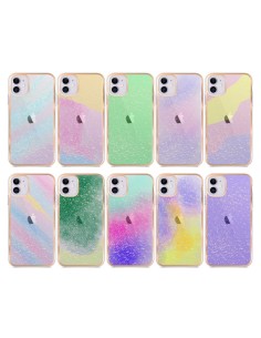 CHROME-PLATED ABSTRACT DESIGN HARD COVER CASE