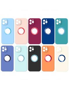 SOFT TOUCH SOFT COVER CASE WITH LOGO HOLE