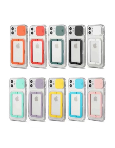 COVER SEMIRIGIDA CON PROTEZIONE FOTOCAMERA E SUPPORTO PIEGHEVOLE