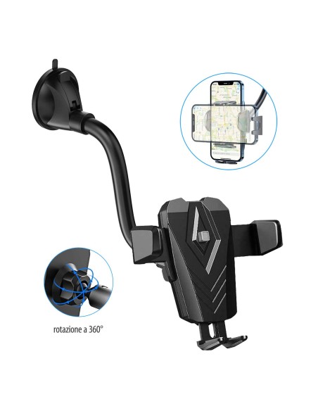 SUPPORTO UNIVERSALE PER AUTO CON VENTOSA