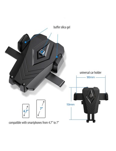 SUPPORT UNIVERSEL POUR VOITURE AVEC VENTOUSE