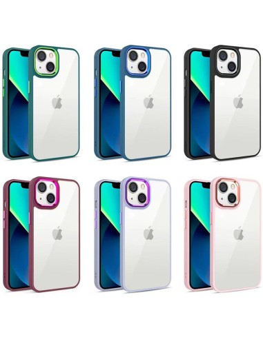 HARD CLEAR COVER CASE WITH CHROME-PLATED REMOVABLE LENS PROTECTION