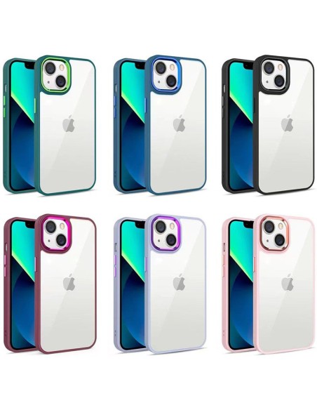 HARD CLEAR COVER CASE WITH CHROME-PLATED REMOVABLE LENS PROTECTION