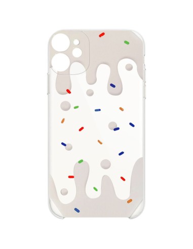 ICE CREAM PRINT SEMIHARD CLEAR COVER CASE