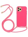 SOFT TOUCH COVER CASE WITH NECK STRAP