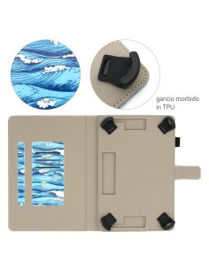 UNIVERSAL BOOK COVER STAND CASE FOR TABLET IN DIFFERENT PRINTS 2