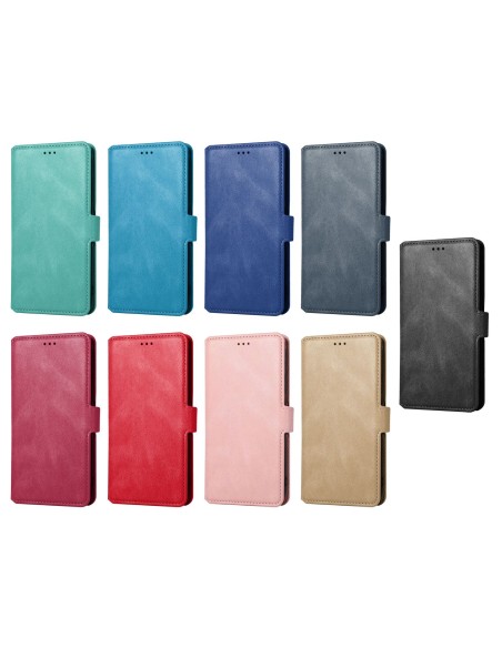 CUSTODIA A LIBRO CHIUSURA CLIP MAGNETICA CON SCOMPARTO CARTE