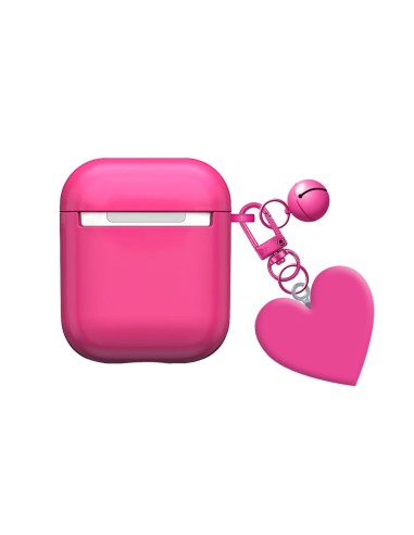 CUSTODIA PROTETTIVA PER AURICOLARI CON CHARM CUORE