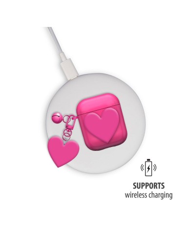 CUSTODIA PROTETTIVA PER AURICOLARI CON CHARM CUORE