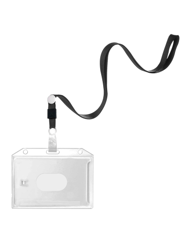 HARD CARD HOLDER WITH NECK STRAP